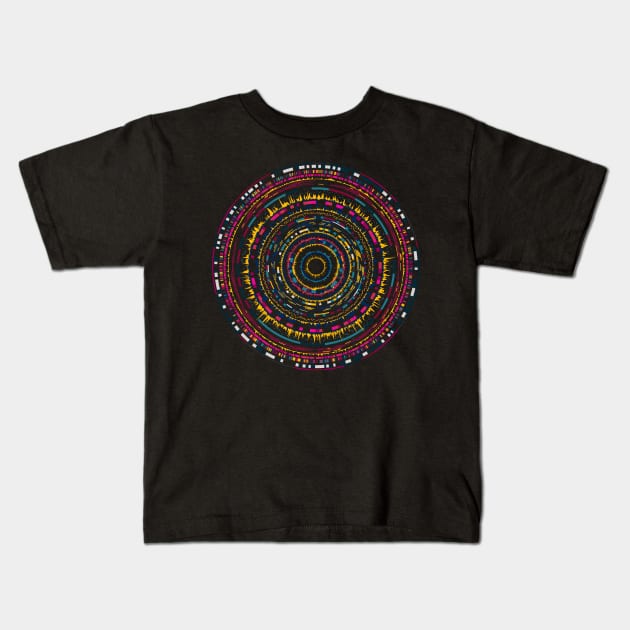 genomic circles 6 Kids T-Shirt by craftdesktop